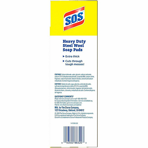CloroxPro™ S.O.S Steel Wool Soap Pads (88320)