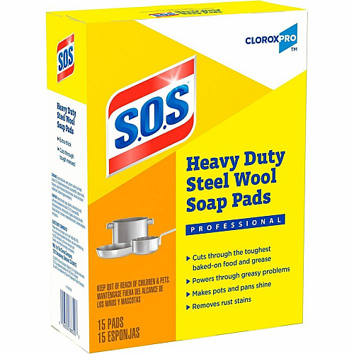 CloroxPro™ S.O.S Steel Wool Soap Pads (88320)