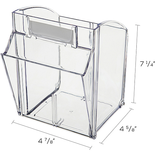 deflecto Tilt Bin Interlocking Multi-Bin Storage Organizer (20403OP)