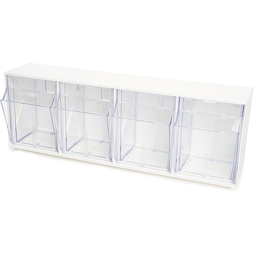 deflecto Tilt Bin Interlocking Multi-Bin Storage Organizer (20403OP)