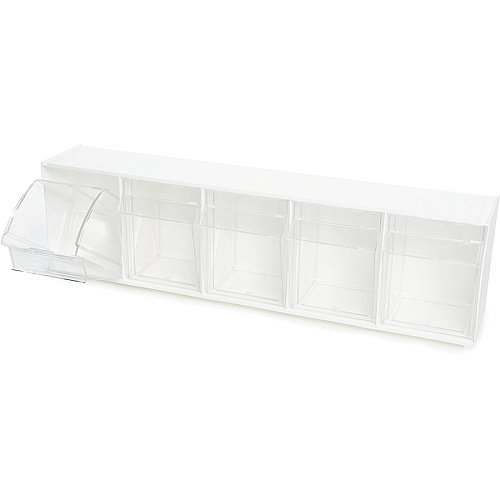 deflecto Tilt Bin Interlocking Multi-Bin Storage Organizer (20503OP)
