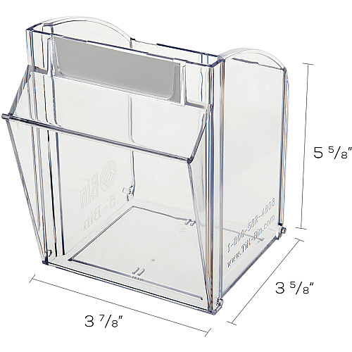 deflecto Tilt Bin Interlocking Multi-Bin Storage Organizer (20503OP)