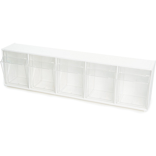 deflecto Tilt Bin Interlocking Multi-Bin Storage Organizer (20503OP)