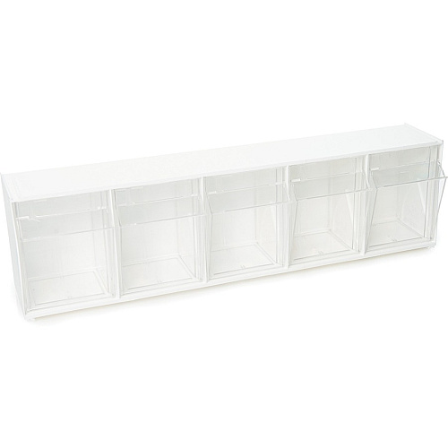 deflecto Tilt Bin Interlocking Multi-Bin Storage Organizer (20503OP)