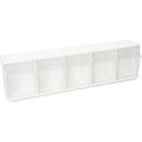 deflecto Tilt Bin Interlocking Multi-Bin Storage Organizer (20503OP)