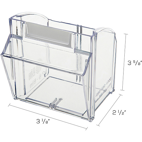 deflecto Tilt Bin Interlocking Multi-Bin Storage Organizer (20603OP)