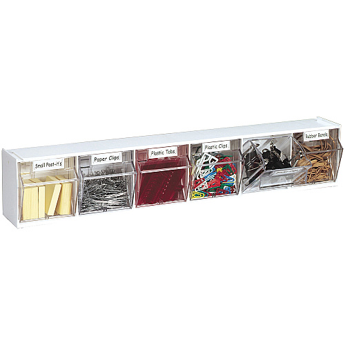 deflecto Tilt Bin Interlocking Multi-Bin Storage Organizer (20603OP)