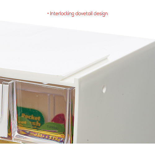deflecto Tilt Bin Interlocking Multi-Bin Storage Organizer (20603OP)