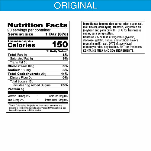 Rice Krispies Treats Original Squares (26547)