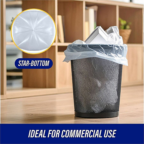 Genuine Joe Clear Trash Can Liners (01010)