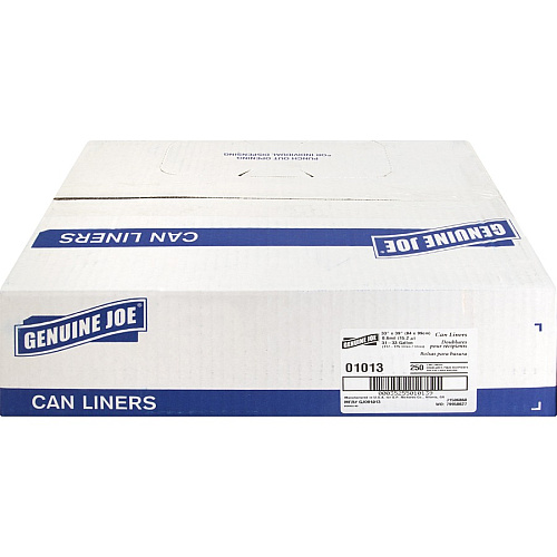 Genuine Joe Clear Trash Can Liners (01013)