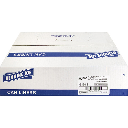 Genuine Joe Clear Trash Can Liners (01013)