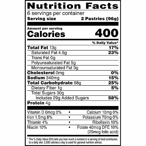 Kellogg's Keebler Froasted Brown Sugar/Cinnamon Toaster Pastries (31132)