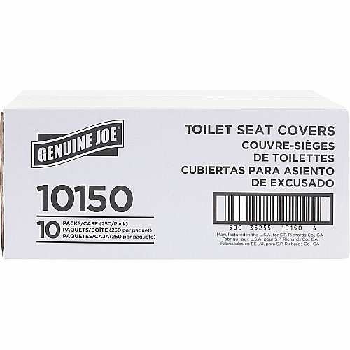 Genuine Joe Half-fold Toilet Seat Covers (10150)