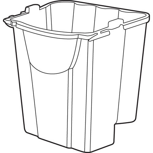 Rubbermaid Commercial WaveBrake 18Quart Dirty Water Bucket (9C7400RD)