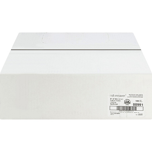 Nature Saver Black Low-density Recycled Can Liners (00991)