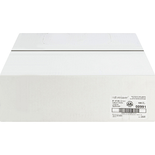 Nature Saver Black Low-density Recycled Can Liners (00991)