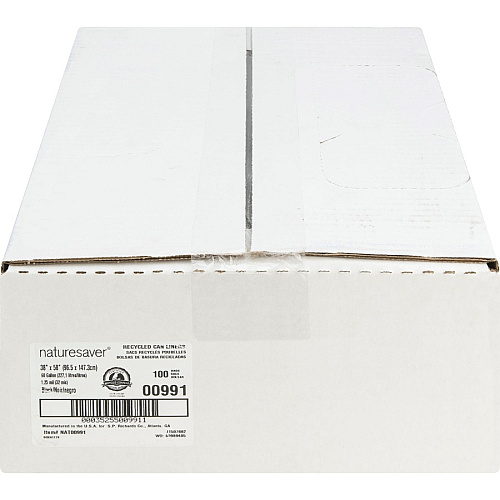 Nature Saver Black Low-density Recycled Can Liners (00991)