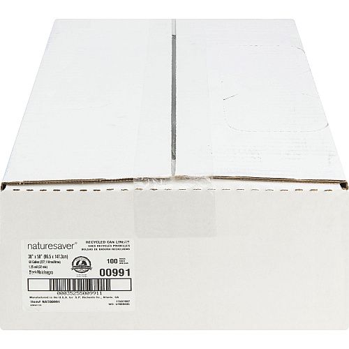 Nature Saver Black Low-density Recycled Can Liners (00991)