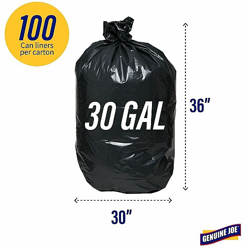 Genuine Joe Heavy-Duty Trash Can Liners (01532)