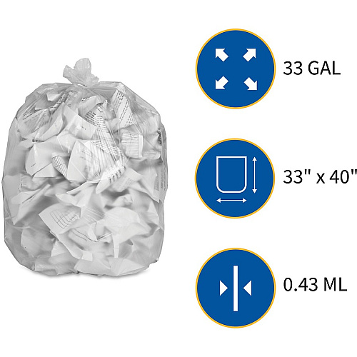 Genuine Joe High-Density Can Liners (01757)