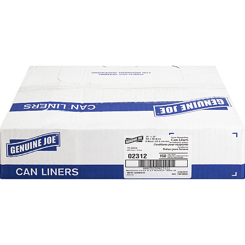 Genuine Joe Heavy-Duty Tall Kitchen Trash Bags (02312)