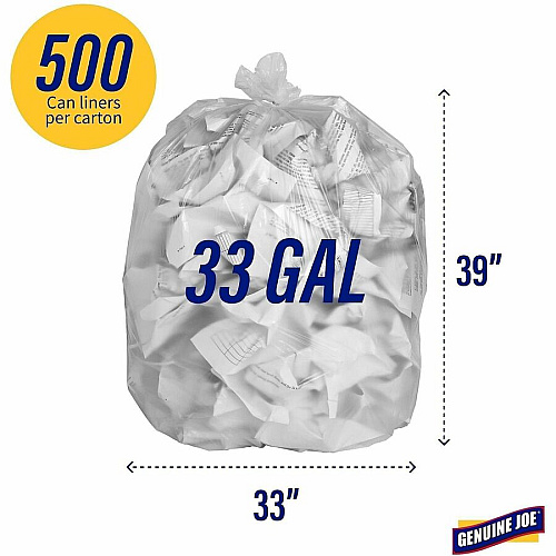 Genuine Joe Economy High-Density Can Liners (70012)
