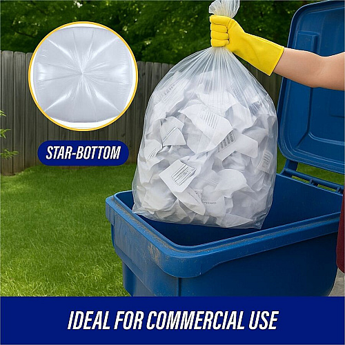 Genuine Joe Clear Trash Can Liners (01014)