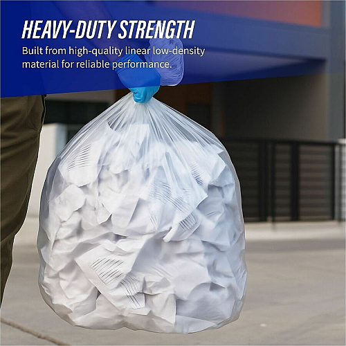 Genuine Joe Clear Trash Can Liners (01016)