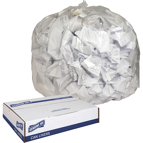 Genuine Joe Clear Trash Can Liners (01016)
