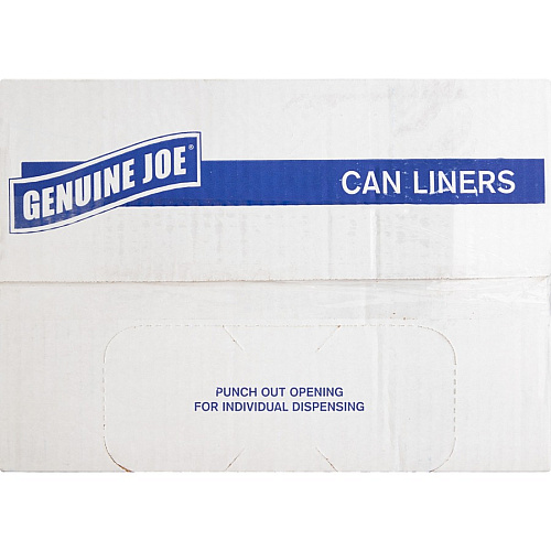 Genuine Joe Clear Trash Can Liners (01016)