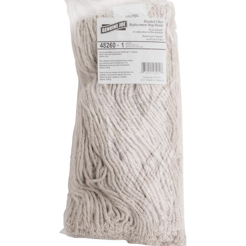 Genuine Joe GJO48260, Cotton Blend Mop Refill, 1 Each, Natural