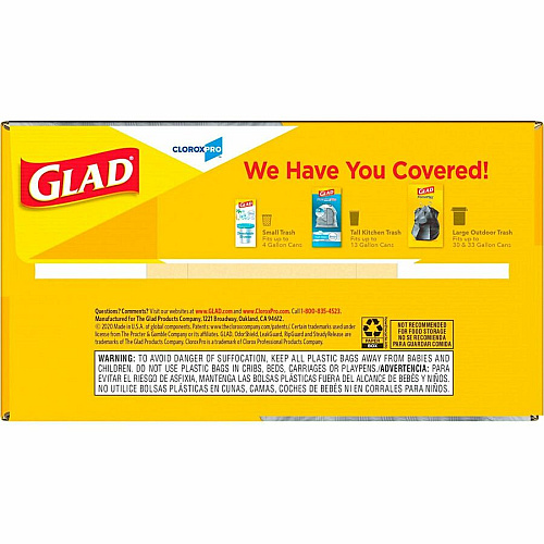 CloroxPro™ Glad ForceFlex Tall Kitchen Drawstring Trash Bags (70427)
