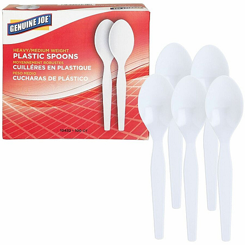 Genuine Joe Heavyweight Disposable Spoons (10432)