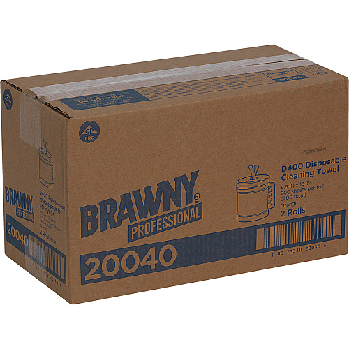 Brawny Professional D400 Disposable Cleaning Towels With Bucket (20040)