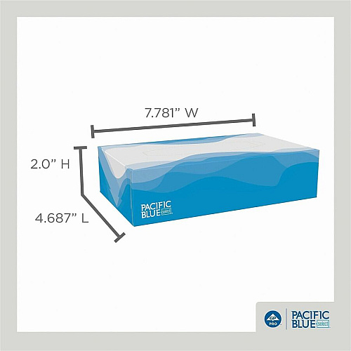 Pacific Blue Select Facial Tissue by GP Pro - Flat Box (48100)