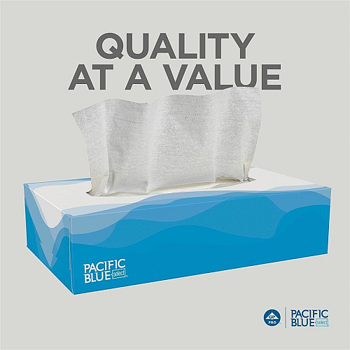 Pacific Blue Select Facial Tissue by GP Pro - Flat Box (48100)