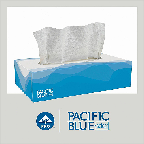 Pacific Blue Select Facial Tissue by GP Pro - Flat Box (48100)