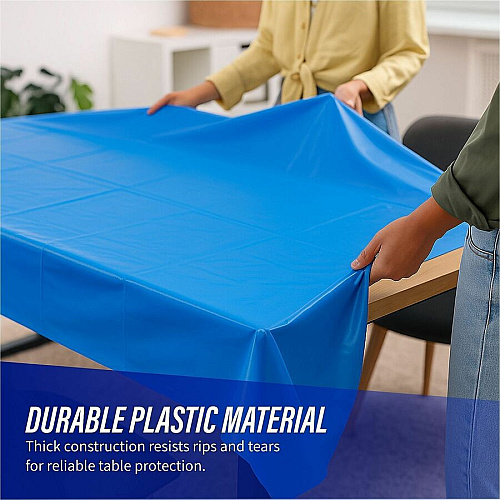 Genuine Joe Plastic Rectangular Table Covers (10325)