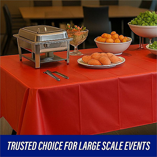 Genuine Joe Plastic Rectangular Table Covers (10326)