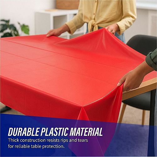 Genuine Joe Plastic Rectangular Table Covers (10326)