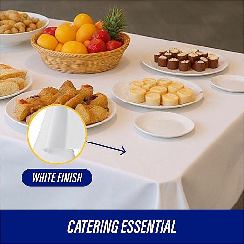 Genuine Joe Plastic Rectangular Table Covers (10328)