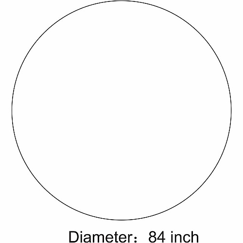 Genuine Joe Plastic Round Tablecovers (10330)
