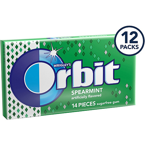 Orbit Spearmint Sugar-free Gum - 12 packs (11484)