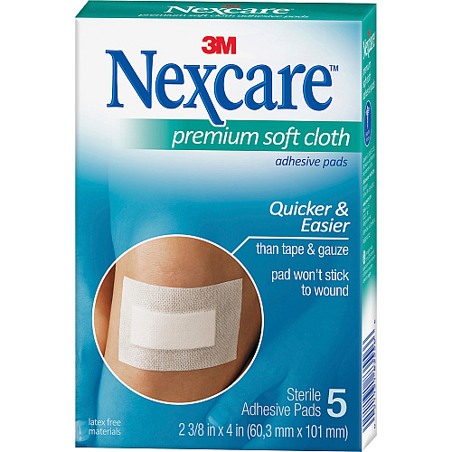 Nexcare Soft Cloth Premium Adhesive Gauze Pad (H3564)