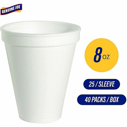 Genuine Joe 8 oz Hot/Cold Foam Cups (58550)
