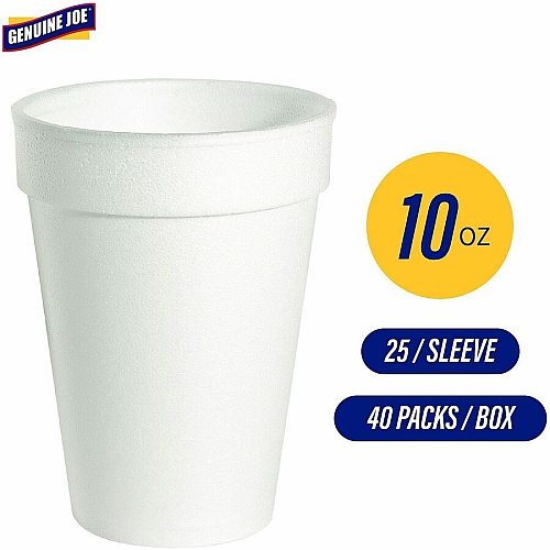 Genuine Joe 10 oz Hot/Cold Foam Cups (58551)