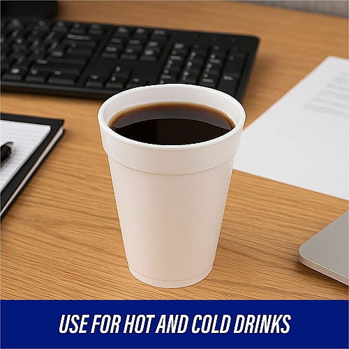 Genuine Joe 12 oz Hot/Cold Foam Cups (58552)