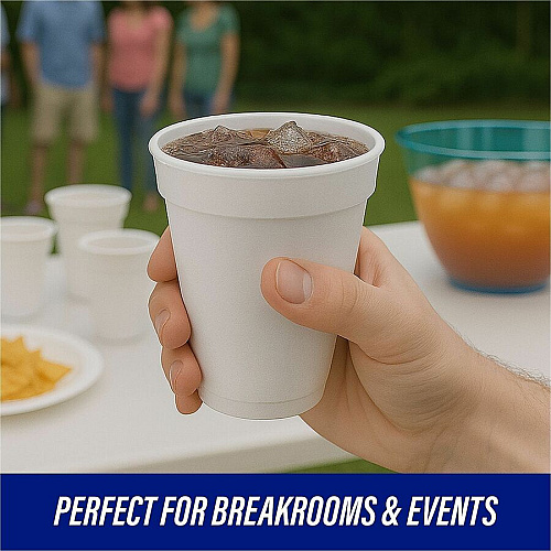 Genuine Joe 12 oz Hot/Cold Foam Cups (58552)