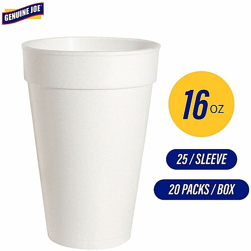 Genuine Joe 16 oz Hot/Cold Foam Cups (58554)